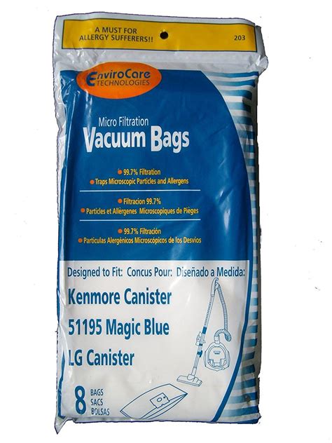 Kenmore mjgic blue vacuum bags